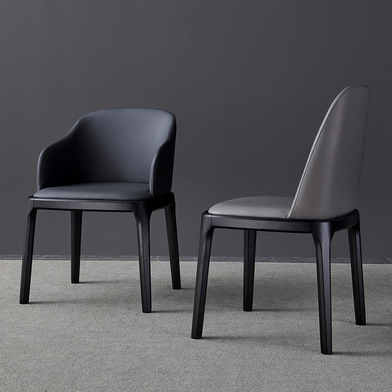 Modern Side Dining Chairs Faux Leather Dining Chairs for Kitchen Clearhalo 'Dining Chairs' 'Dining Tables & Seating' 'dining_chair' 'furn' 'furn_dining_chair' 'Furniture' 'furniture_dining_chair' 'Kitchen & Dining Furniture' 5033455