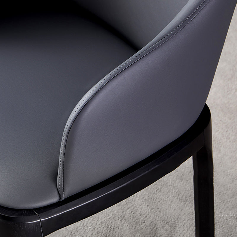 Modern Side Dining Chairs Faux Leather Dining Chairs for Kitchen Clearhalo 'Dining Chairs' 'Dining Tables & Seating' 'dining_chair' 'furn' 'furn_dining_chair' 'Furniture' 'furniture_dining_chair' 'Kitchen & Dining Furniture' 5033462