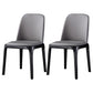 Modern Side Dining Chairs Faux Leather Dining Chairs for Kitchen Light Gray Armless 2 Piece Set Clearhalo 'Dining Chairs' 'Dining Tables & Seating' 'dining_chair' 'furn' 'furn_dining_chair' 'Furniture' 'furniture_dining_chair' 'Kitchen & Dining Furniture' 5033463