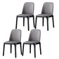 Modern Side Dining Chairs Faux Leather Dining Chairs for Kitchen Light Gray Armless 4 Piece Set Clearhalo 'Dining Chairs' 'Dining Tables & Seating' 'dining_chair' 'furn' 'furn_dining_chair' 'Furniture' 'furniture_dining_chair' 'Kitchen & Dining Furniture' 5033465