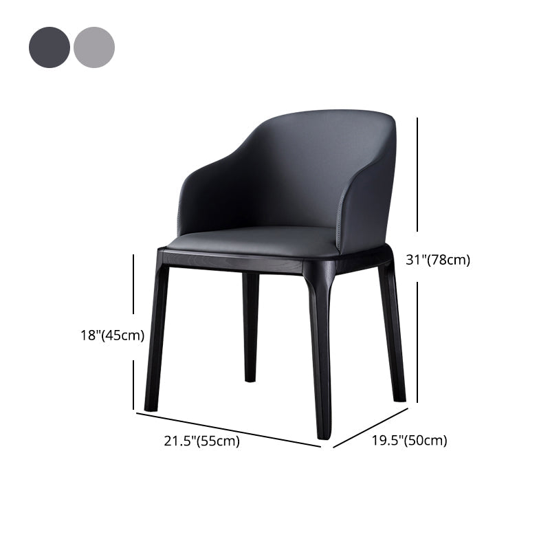 Modern Side Dining Chairs Faux Leather Dining Chairs for Kitchen Clearhalo 'Dining Chairs' 'Dining Tables & Seating' 'dining_chair' 'furn' 'furn_dining_chair' 'Furniture' 'furniture_dining_chair' 'Kitchen & Dining Furniture' 5033471
