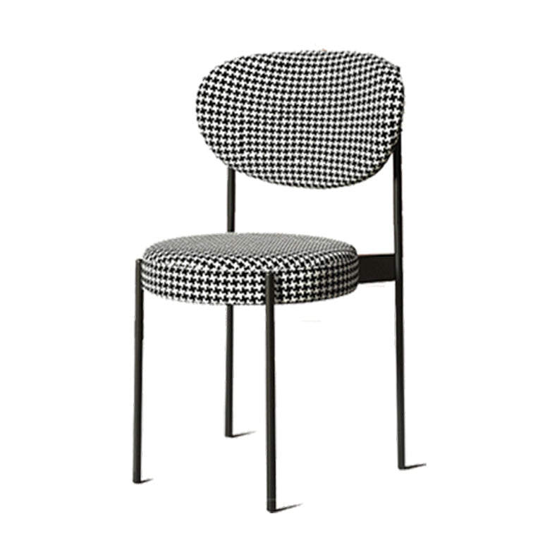 Glam Style Dining Room Chair Fabric Dining Side Chair for Indoor Clearhalo 'Dining Chairs' 'Dining Tables & Seating' 'dining_chair' 'furn' 'furn_dining_chair' 'Furniture' 'furniture_dining_chair' 'Kitchen & Dining Furniture' 5033482