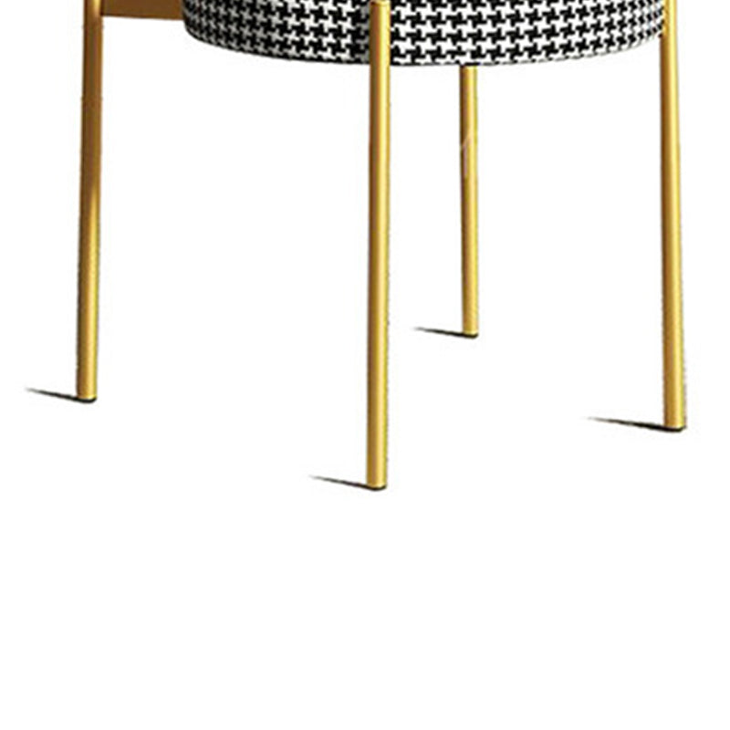 Glam Style Dining Room Chair Fabric Dining Side Chair for Indoor Clearhalo 'Dining Chairs' 'Dining Tables & Seating' 'dining_chair' 'furn' 'furn_dining_chair' 'Furniture' 'furniture_dining_chair' 'Kitchen & Dining Furniture' 5033488