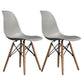 Contemporary Wood Armless Chair Kitchen Dining Room Solid Back Chair Grey Set of 2 Clearhalo 'Dining Chairs' 'Dining Tables & Seating' 'dining_chair' 'Furniture' 'furniture_dining_chair' 'Kitchen & Dining Furniture' 5033499