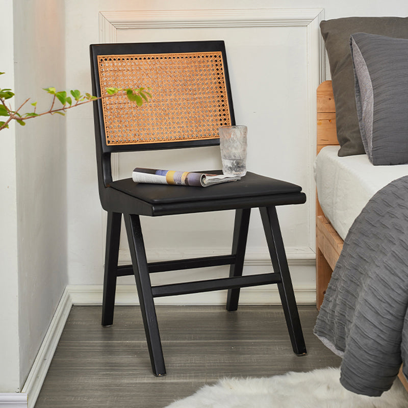 Modern Style Side Chair Open Back Solid Wood Dining Chair for Home Clearhalo 'Dining Chairs' 'Dining Tables & Seating' 'dining_chair' 'furn' 'furn_dining_chair' 'Furniture' 'furniture_dining_chair' 'Kitchen & Dining Furniture' 5033548