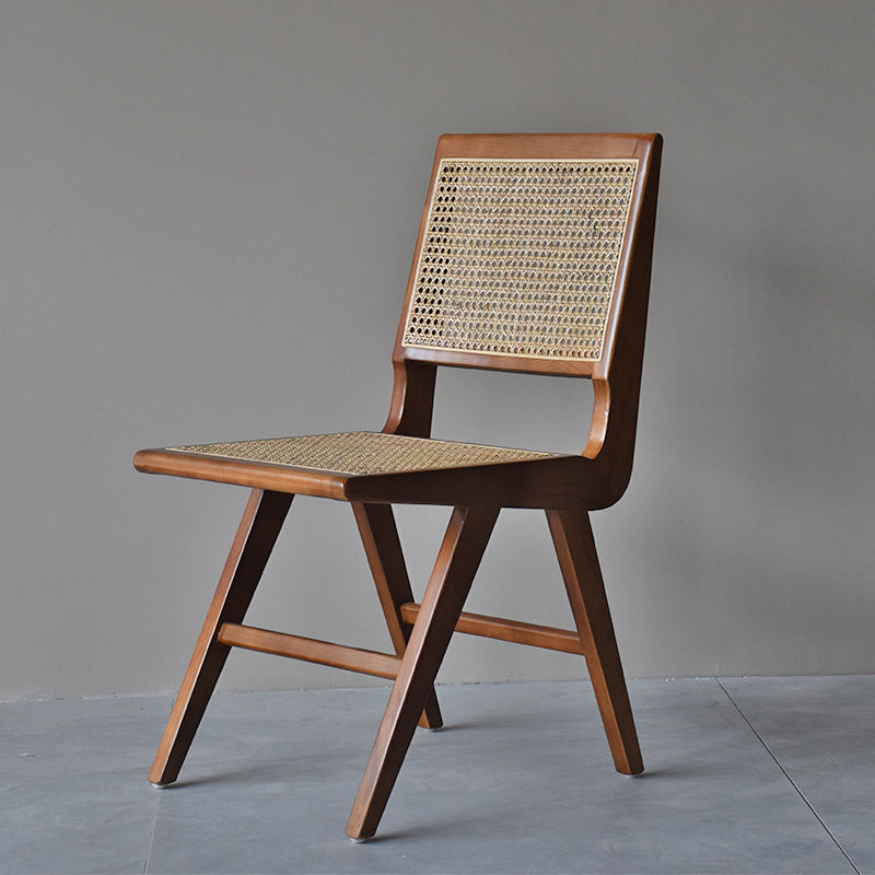 Modern Style Side Chair Open Back Solid Wood Dining Chair for Home Walnut Non-Upholstered Chair(s) 1 Piece Clearhalo 'Dining Chairs' 'Dining Tables & Seating' 'dining_chair' 'furn' 'furn_dining_chair' 'Furniture' 'furniture_dining_chair' 'Kitchen & Dining Furniture' 5033554