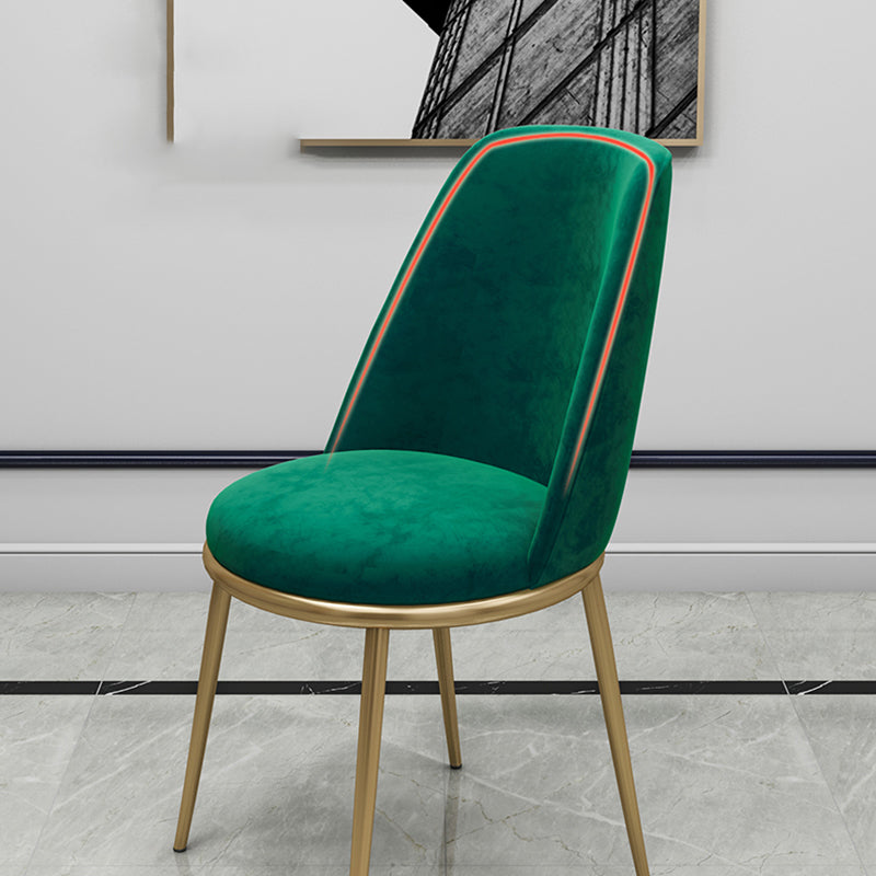 Glam Style Dining Room Chair Upholstered Dining Chair for Indoor Clearhalo 'Dining Chairs' 'Dining Tables & Seating' 'dining_chair' 'furn' 'furn_dining_chair' 'Furniture' 'furniture_dining_chair' 'Kitchen & Dining Furniture' 5033573