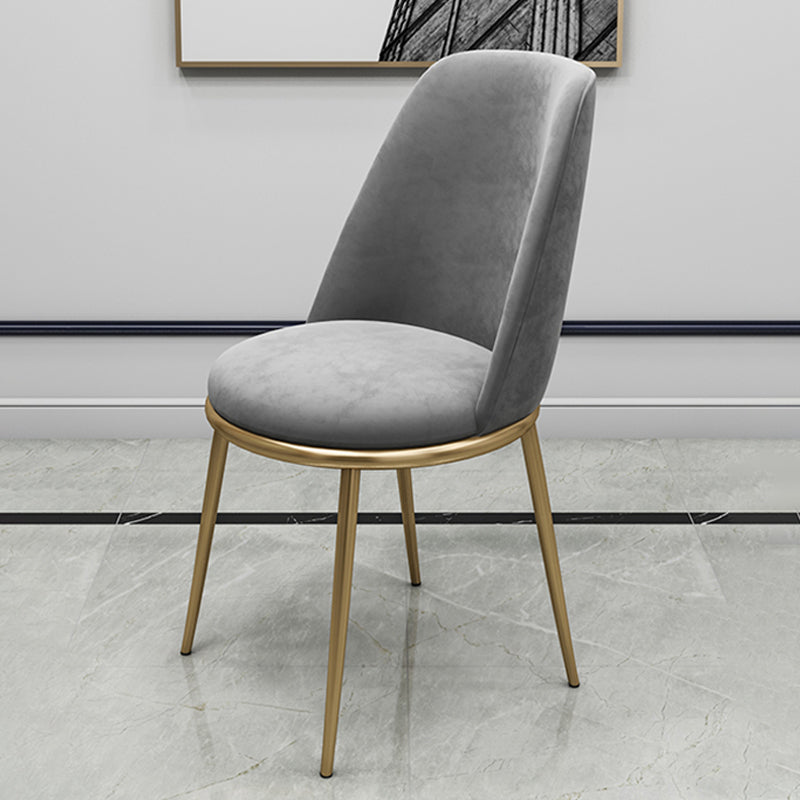 Glam Style Dining Room Chair Upholstered Dining Chair for Indoor Clearhalo 'Dining Chairs' 'Dining Tables & Seating' 'dining_chair' 'furn' 'furn_dining_chair' 'Furniture' 'furniture_dining_chair' 'Kitchen & Dining Furniture' 5033576