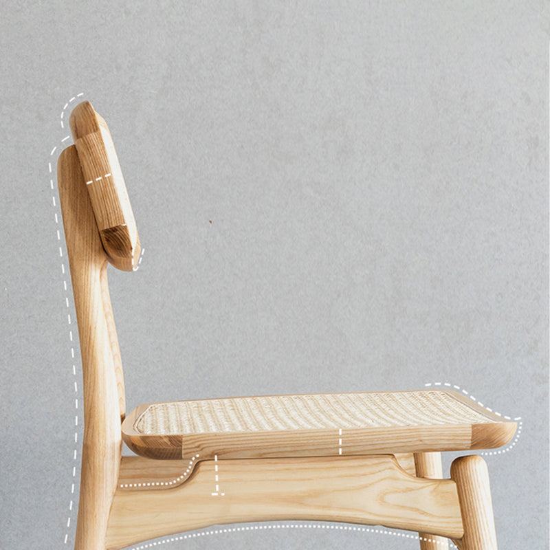 Modern Style Side Chair Solid Wood Restaurant Dining Side Chair Clearhalo 'Dining Chairs' 'Dining Tables & Seating' 'dining_chair' 'furn' 'furn_dining_chair' 'Furniture' 'furniture_dining_chair' 'Kitchen & Dining Furniture' 5033591