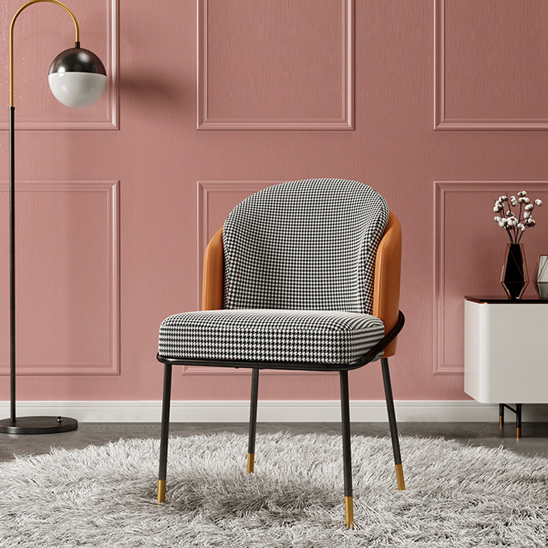 Fabric Dining Side Chair Glam Style Dining Chair for Dining Room Clearhalo 'Dining Chairs' 'Dining Tables & Seating' 'dining_chair' 'furn' 'furn_dining_chair' 'Furniture' 'furniture_dining_chair' 'Kitchen & Dining Furniture' 5033602