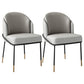 Fabric Dining Side Chair Glam Style Dining Chair for Dining Room Grey 2 Piece Set Clearhalo 'Dining Chairs' 'Dining Tables & Seating' 'dining_chair' 'furn' 'furn_dining_chair' 'Furniture' 'furniture_dining_chair' 'Kitchen & Dining Furniture' 5033604