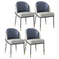 Fabric Dining Side Chair Glam Style Dining Chair for Dining Room Gray-Blue 4 Piece Set Clearhalo 'Dining Chairs' 'Dining Tables & Seating' 'dining_chair' 'furn' 'furn_dining_chair' 'Furniture' 'furniture_dining_chair' 'Kitchen & Dining Furniture' 5033621