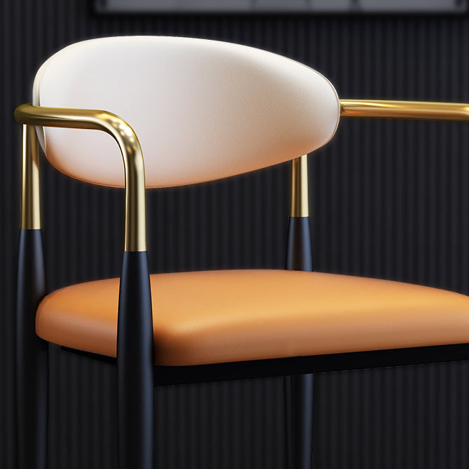 Glam Style Arm Chair Open Back Indoor Dining Chair (Set of 2/4) Clearhalo 'Dining Chairs' 'Dining Tables & Seating' 'dining_chair' 'furn' 'furn_dining_chair' 'Furniture' 'furniture_dining_chair' 'Kitchen & Dining Furniture' 5033640