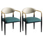 Glam Style Arm Chair Open Back Indoor Dining Chair (Set of 2/4) Lake Green 2 Piece Set Clearhalo 'Dining Chairs' 'Dining Tables & Seating' 'dining_chair' 'furn' 'furn_dining_chair' 'Furniture' 'furniture_dining_chair' 'Kitchen & Dining Furniture' 5033649