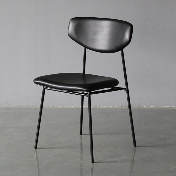 Upholstered Dining Side Chair Glam Style Dining Chair for Indoor Black 1 Piece Clearhalo 'Dining Chairs' 'Dining Tables & Seating' 'dining_chair' 'furn' 'furn_dining_chair' 'Furniture' 'furniture_dining_chair' 'Kitchen & Dining Furniture' 5033660