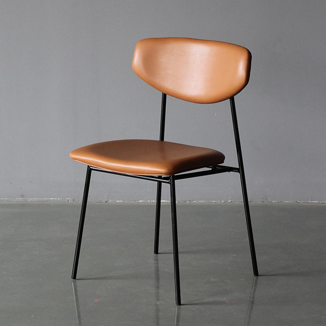 Upholstered Dining Side Chair Glam Style Dining Chair for Indoor Brown 1 Piece Clearhalo 'Dining Chairs' 'Dining Tables & Seating' 'dining_chair' 'furn' 'furn_dining_chair' 'Furniture' 'furniture_dining_chair' 'Kitchen & Dining Furniture' 5033661