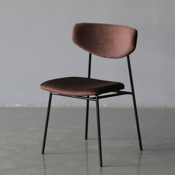 Upholstered Dining Side Chair Glam Style Dining Chair for Indoor Coffee 1 Piece Clearhalo 'Dining Chairs' 'Dining Tables & Seating' 'dining_chair' 'furn' 'furn_dining_chair' 'Furniture' 'furniture_dining_chair' 'Kitchen & Dining Furniture' 5033663