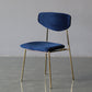 Upholstered Dining Side Chair Glam Style Dining Chair for Indoor Blue Gold 1 Piece Clearhalo 'Dining Chairs' 'Dining Tables & Seating' 'dining_chair' 'furn' 'furn_dining_chair' 'Furniture' 'furniture_dining_chair' 'Kitchen & Dining Furniture' 5033681