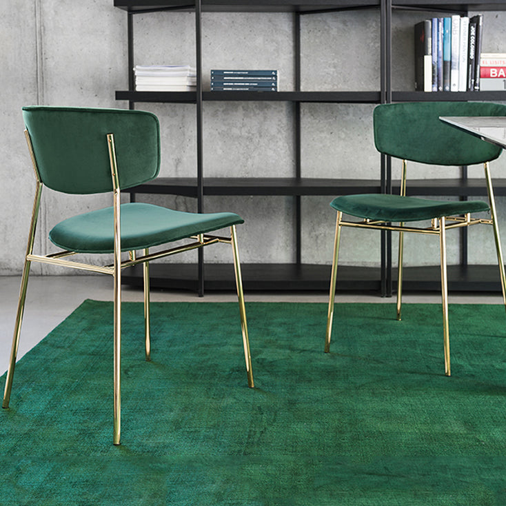 Upholstered Dining Side Chair Glam Style Dining Chair for Indoor Clearhalo 'Dining Chairs' 'Dining Tables & Seating' 'dining_chair' 'furn' 'furn_dining_chair' 'Furniture' 'furniture_dining_chair' 'Kitchen & Dining Furniture' 5033685