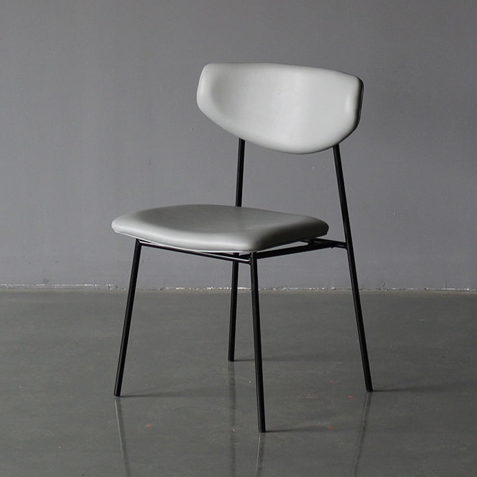 Upholstered Dining Side Chair Glam Style Dining Chair for Indoor Black Gray 1 Piece Clearhalo 'Dining Chairs' 'Dining Tables & Seating' 'dining_chair' 'furn' 'furn_dining_chair' 'Furniture' 'furniture_dining_chair' 'Kitchen & Dining Furniture' 5033686