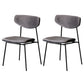 Upholstered Dining Side Chair Glam Style Dining Chair for Indoor Black-Gray 2 Piece Set Clearhalo 'Dining Chairs' 'Dining Tables & Seating' 'dining_chair' 'furn' 'furn_dining_chair' 'Furniture' 'furniture_dining_chair' 'Kitchen & Dining Furniture' 5033697