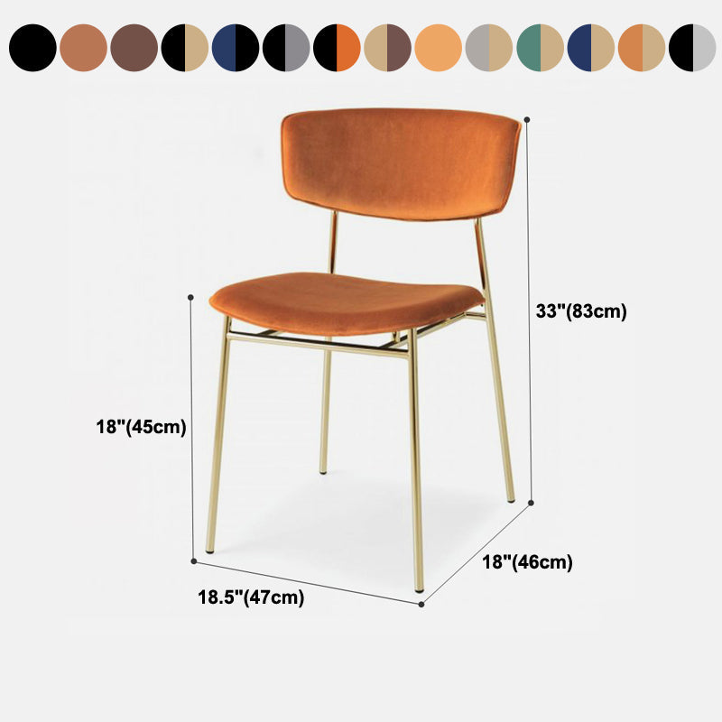 Upholstered Dining Side Chair Glam Style Dining Chair for Indoor Clearhalo 'Dining Chairs' 'Dining Tables & Seating' 'dining_chair' 'furn' 'furn_dining_chair' 'Furniture' 'furniture_dining_chair' 'Kitchen & Dining Furniture' 5033715