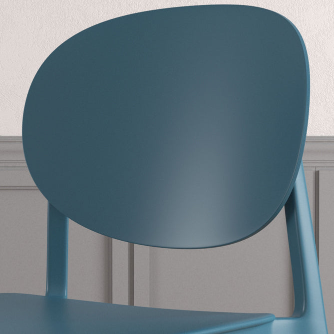 Scandinavian Plastic Armless Chair Open Back Dining Room Chair Clearhalo 'Dining Chairs' 'Dining Tables & Seating' 'dining_chair' 'furn' 'furn_dining_chair' 'Furniture' 'furniture_dining_chair' 'Kitchen & Dining Furniture' 5033727