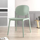 Scandinavian Plastic Armless Chair Open Back Dining Room Chair Army Green 1 Piece Clearhalo 'Dining Chairs' 'Dining Tables & Seating' 'dining_chair' 'furn' 'furn_dining_chair' 'Furniture' 'furniture_dining_chair' 'Kitchen & Dining Furniture' 5033739