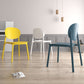 Scandinavian Plastic Armless Chair Open Back Dining Room Chair Clearhalo 'Dining Chairs' 'Dining Tables & Seating' 'dining_chair' 'furn' 'furn_dining_chair' 'Furniture' 'furniture_dining_chair' 'Kitchen & Dining Furniture' 5033741