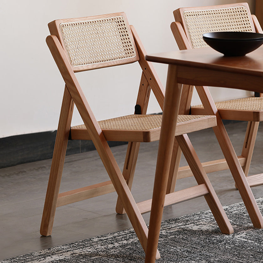 Modern Dining Room Side Chairs Solid Wood Dining Chairs with Foldable Clearhalo 'Dining Chairs' 'Dining Tables & Seating' 'dining_chair' 'furn' 'furn_dining_chair' 'Furniture' 'furniture_dining_chair' 'Kitchen & Dining Furniture' 5033777