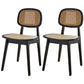 Armless Dining Chairs Modern Wooden Side Chairs for Dining Room Black 2 Piece Set Clearhalo 'Dining Chairs' 'Dining Tables & Seating' 'dining_chair' 'furn' 'furn_dining_chair' 'Furniture' 'furniture_dining_chair' 'Kitchen & Dining Furniture' 5033841