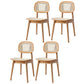 Armless Dining Chairs Modern Wooden Side Chairs for Dining Room Wood 4 Piece Set Clearhalo 'Dining Chairs' 'Dining Tables & Seating' 'dining_chair' 'furn' 'furn_dining_chair' 'Furniture' 'furniture_dining_chair' 'Kitchen & Dining Furniture' 5033851