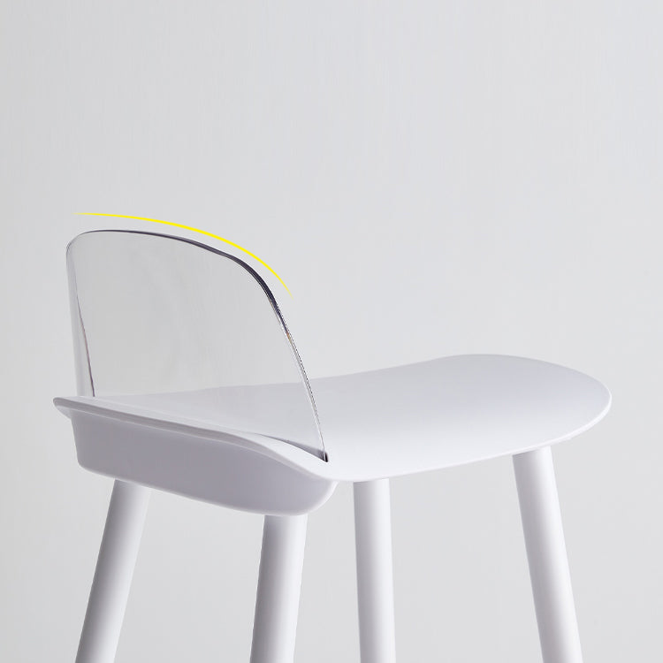 Coffee Shop Footrest Scandinavian Stool Matte Finish Plastic Barstool Clearhalo 'Bar Furniture' 'Bar Stools' 'bar_stools' 'furn' 'furn_bar_stools' 'Furniture' 'furniture_bar_stools' 'Kitchen & Dining Furniture' 5034031