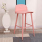 Coffee Shop Footrest Scandinavian Stool Matte Finish Plastic Barstool Clearhalo 'Bar Furniture' 'Bar Stools' 'bar_stools' 'furn' 'furn_bar_stools' 'Furniture' 'furniture_bar_stools' 'Kitchen & Dining Furniture' 5034035