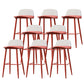 Coffee Shop Footrest Scandinavian Stool Matte Finish Plastic Barstool Red Clear 8 Piece Set Bar Stool(30"H) Clearhalo 'Bar Furniture' 'Bar Stools' 'bar_stools' 'furn' 'furn_bar_stools' 'Furniture' 'furniture_bar_stools' 'Kitchen & Dining Furniture' 5034042