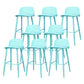 Coffee Shop Footrest Scandinavian Stool Matte Finish Plastic Barstool Sky Blue 8 Piece Set Bar Stool(30"H) Clearhalo 'Bar Furniture' 'Bar Stools' 'bar_stools' 'furn' 'furn_bar_stools' 'Furniture' 'furniture_bar_stools' 'Kitchen & Dining Furniture' 5034049