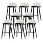 Coffee Shop Footrest Scandinavian Stool Matte Finish Plastic Barstool Black Clear 8 Piece Set Bar Stool(30"H) Clearhalo 'Bar Furniture' 'Bar Stools' 'bar_stools' 'furn' 'furn_bar_stools' 'Furniture' 'furniture_bar_stools' 'Kitchen & Dining Furniture' 5034057