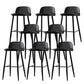 Coffee Shop Footrest Scandinavian Stool Matte Finish Plastic Barstool Black 8 Piece Set Bar Stool(30"H) Clearhalo 'Bar Furniture' 'Bar Stools' 'bar_stools' 'furn' 'furn_bar_stools' 'Furniture' 'furniture_bar_stools' 'Kitchen & Dining Furniture' 5034077