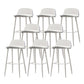 Coffee Shop Footrest Scandinavian Stool Matte Finish Plastic Barstool White-Clear 8 Piece Set Bar Stool(30"H) Clearhalo 'Bar Furniture' 'Bar Stools' 'bar_stools' 'furn' 'furn_bar_stools' 'Furniture' 'furniture_bar_stools' 'Kitchen & Dining Furniture' 5034081