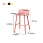 Coffee Shop Footrest Scandinavian Stool Matte Finish Plastic Barstool Clearhalo 'Bar Furniture' 'Bar Stools' 'bar_stools' 'furn' 'furn_bar_stools' 'Furniture' 'furniture_bar_stools' 'Kitchen & Dining Furniture' 5034094