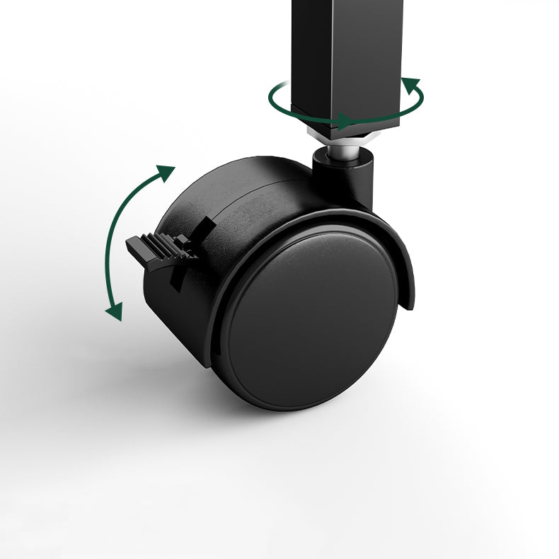 Scandinavian Style Etagere Bookcase Metal Open Back Bookshelf with Wheels Clearhalo 'Bookcases' 'furn' 'furn_bookcases' 'Furniture' 'furniture_bookcases' 'Office Furniture' 5034974