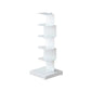 Scandinavian Vertical Corner Bookshelf Stainless Steel Material Bookshelf for Office White 13.8"L x 13.8"W x 36.2"H Clearhalo 'Bookcases' 'Furniture' 'furniture_bookcases' 'Office Furniture' 5034994