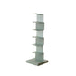 Scandinavian Vertical Corner Bookshelf Stainless Steel Material Bookshelf for Office Green 13.8"L x 13.8"W x 42.9"H Clearhalo 'Bookcases' 'Furniture' 'furniture_bookcases' 'Office Furniture' 5034999