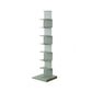 Scandinavian Vertical Corner Bookshelf Stainless Steel Material Bookshelf for Office Green 13.8"L x 13.8"W x 56.7"H Clearhalo 'Bookcases' 'Furniture' 'furniture_bookcases' 'Office Furniture' 5035003