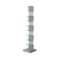 Scandinavian Vertical Corner Bookshelf Stainless Steel Material Bookshelf for Office Green 13.8"L x 13.8"W x 63.4"H Clearhalo 'Bookcases' 'Furniture' 'furniture_bookcases' 'Office Furniture' 5035004