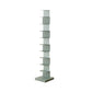 Scandinavian Vertical Corner Bookshelf Stainless Steel Material Bookshelf for Office Green 13.8"L x 13.8"W x 70.1"H Clearhalo 'Bookcases' 'Furniture' 'furniture_bookcases' 'Office Furniture' 5035005
