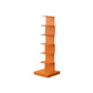 Scandinavian Vertical Corner Bookshelf Stainless Steel Material Bookshelf for Office Orange 13.8"L x 13.8"W x 42.9"H Clearhalo 'Bookcases' 'Furniture' 'furniture_bookcases' 'Office Furniture' 5035007
