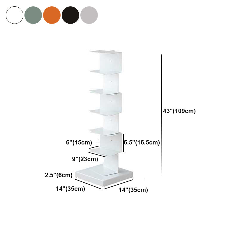 Scandinavian Vertical Corner Bookshelf Stainless Steel Material Bookshelf for Office Clearhalo 'Bookcases' 'Furniture' 'furniture_bookcases' 'Office Furniture' 5035025