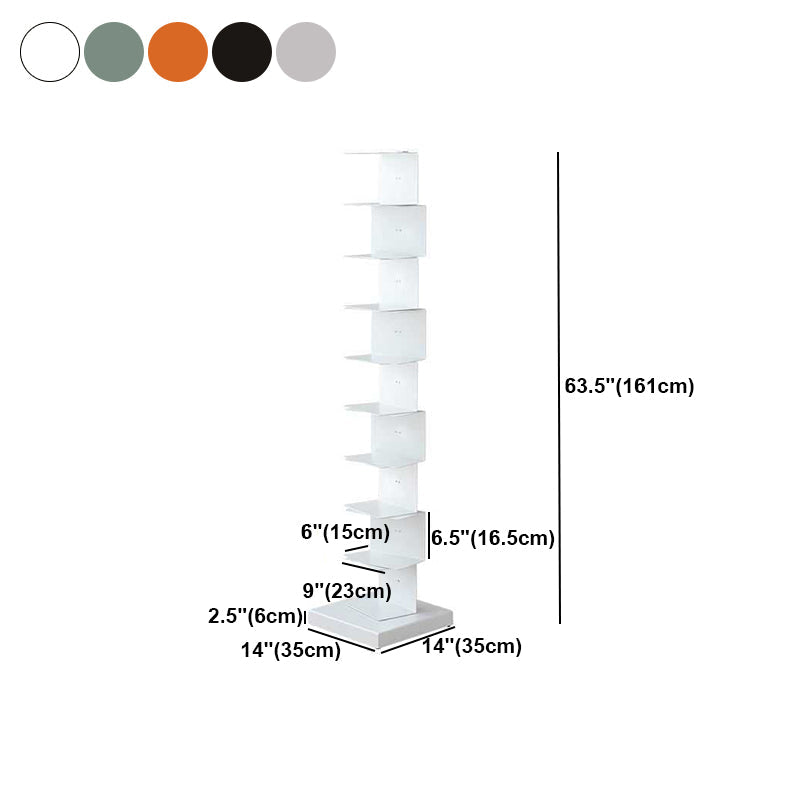 Scandinavian Vertical Corner Bookshelf Stainless Steel Material Bookshelf for Office Clearhalo 'Bookcases' 'Furniture' 'furniture_bookcases' 'Office Furniture' 5035028