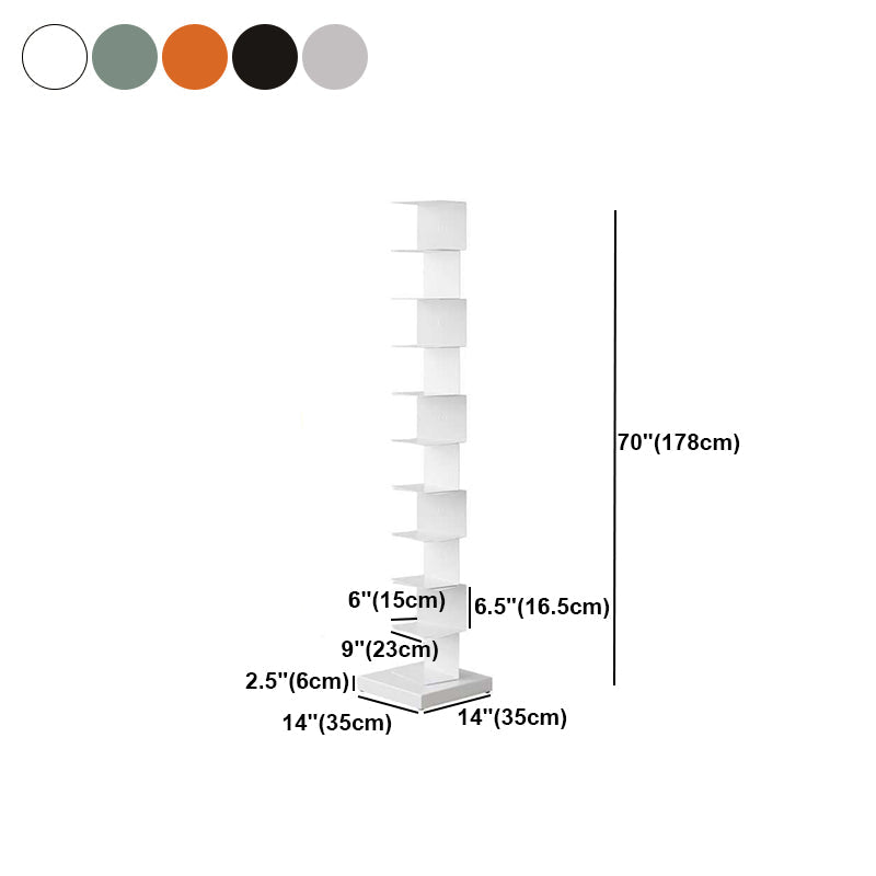Scandinavian Vertical Corner Bookshelf Stainless Steel Material Bookshelf for Office Clearhalo 'Bookcases' 'Furniture' 'furniture_bookcases' 'Office Furniture' 5035029